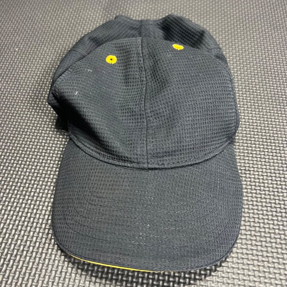McDonalds Black Mesh Baseball Cap With Yellow Accents & Logo Adjustable Strap